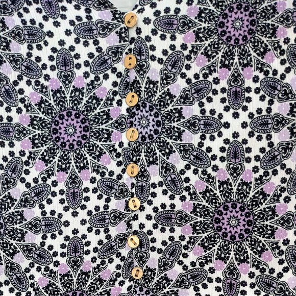 NWOT Loft XS Geo Side Tie Dolman Dress - Picture 4 of 8